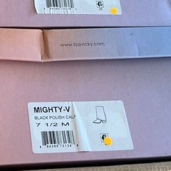 Lisa Vicky Black Leather Studded Mighty Calf Bootie 7.5 - Picture 4 of 4